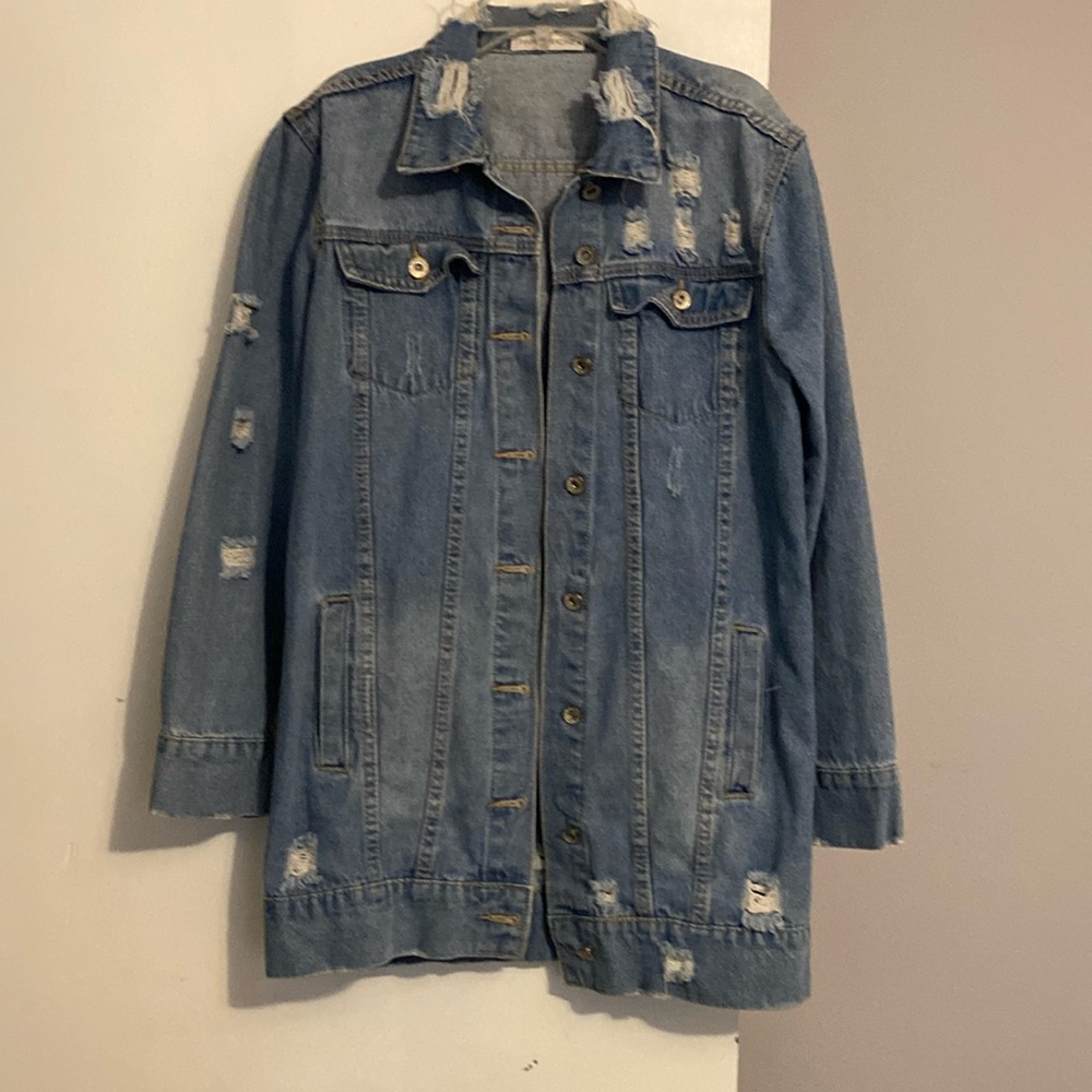 Paper Racine Women’s Distressed Jean Jacket